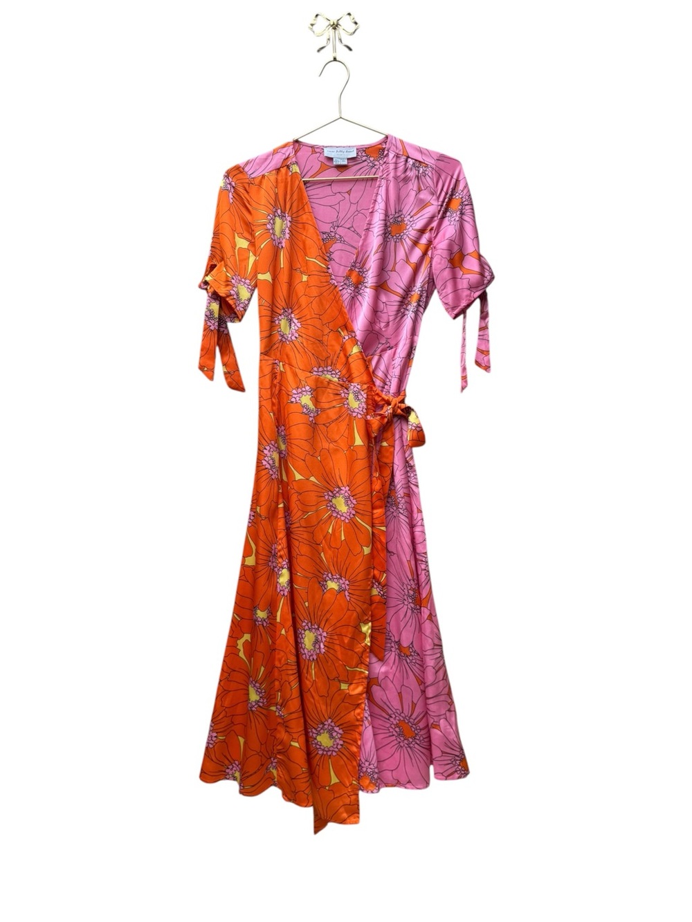 NEVER FULLY DRESSED Iris Zsa Zsa Dress Pink And Orange 4 - Picture 3 of 10